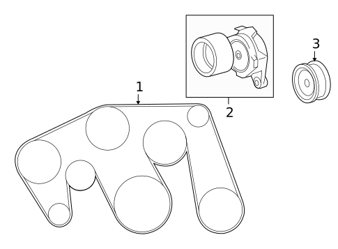Belts & Pulleys for 2020 Lexus GX460 #0