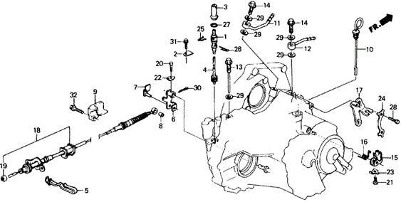 AT Control Wire for 1990 Honda Civic #0