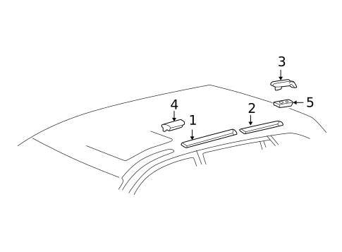 Exterior Trim - Roof for 2004 Toyota RAV4 #0