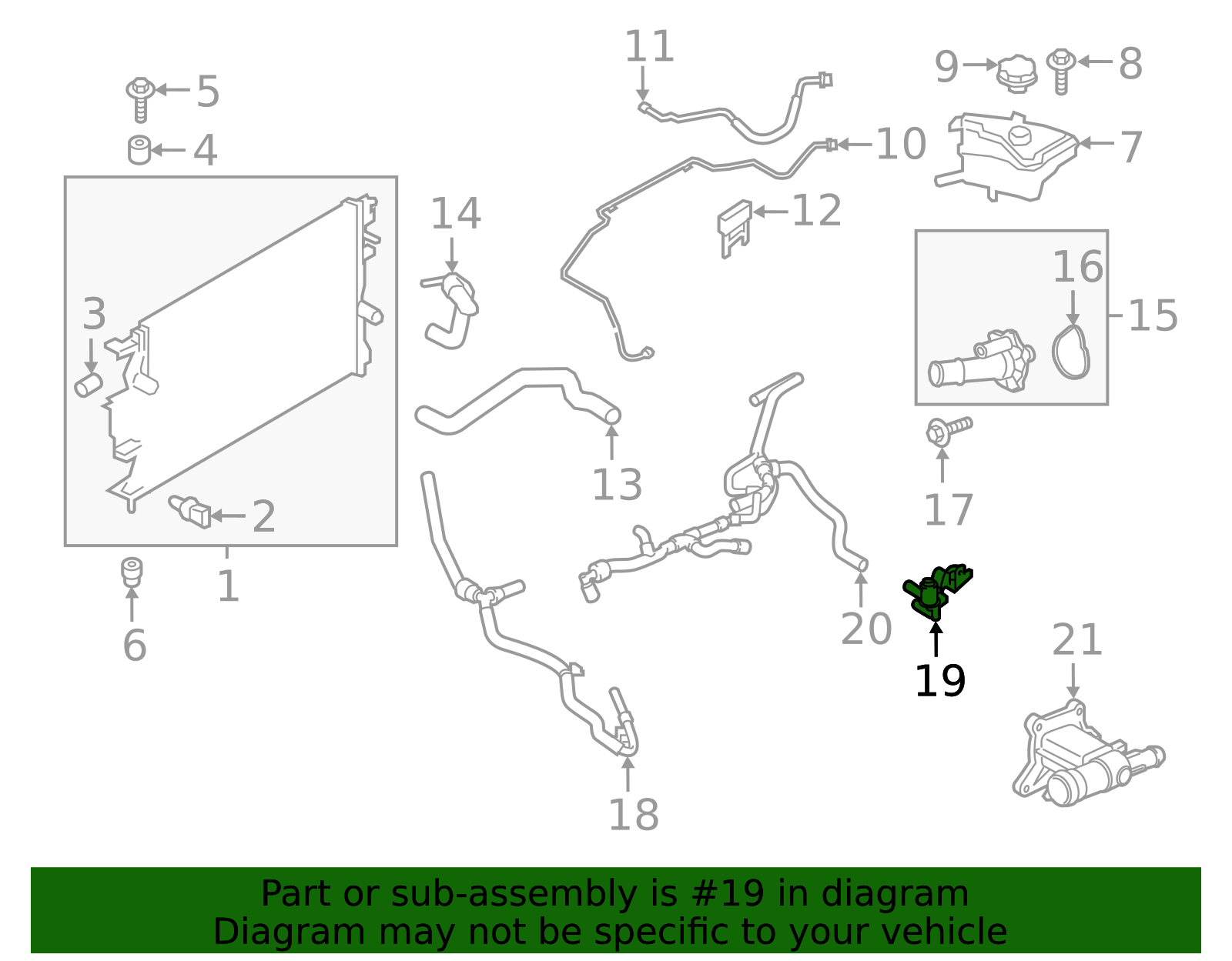 2017-2020 Ford | Valve | HG9Z-18495-B | Walls' Ford Parts