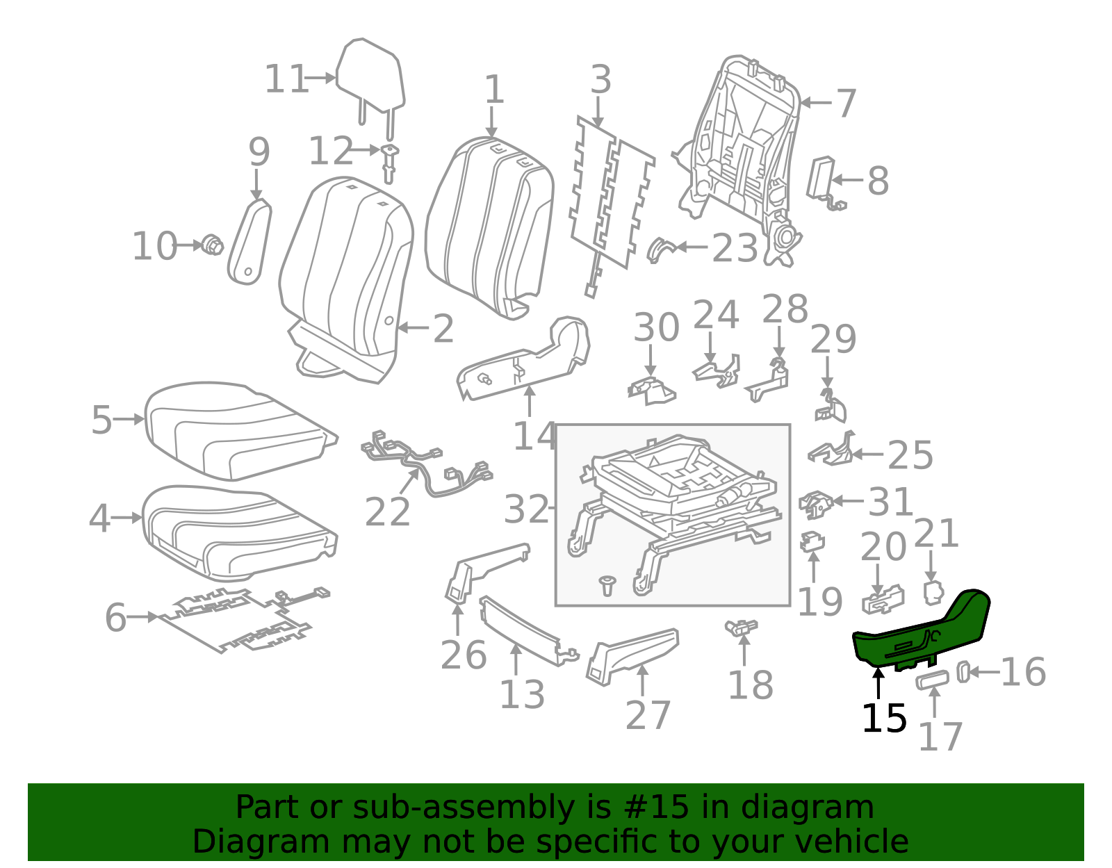 2014-2023 Ford Transit Connect Front Bracket - Driver's Side (LH) DT1Z