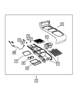 1RF11DX9AH - Interior Trim: Floor Console for Chrysler: Town &amp; Country | Dodge: Grand Caravan Image