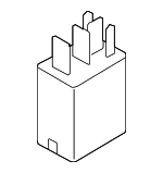 RLY3 - Electrical: Motorcraftâ„¢ Relay for Ford: EcoSport, Edge, Escape, Expedition, Explorer, F-150, F-250 Super Duty, F-350 Super Duty, F-450 Super Duty, Fiesta, Fusion, Mustang, Police Interceptor Sedan, Police Interceptor Utility, Police Responder Hybrid, Ranger, Special Service Police Sedan, SSV Plug-In Hybrid, Taurus, Transit Connect | Lincoln: Continental, MKS, MKT, MKX, MKZ, Nautilus, Navigator | Mercury: Mariner Image