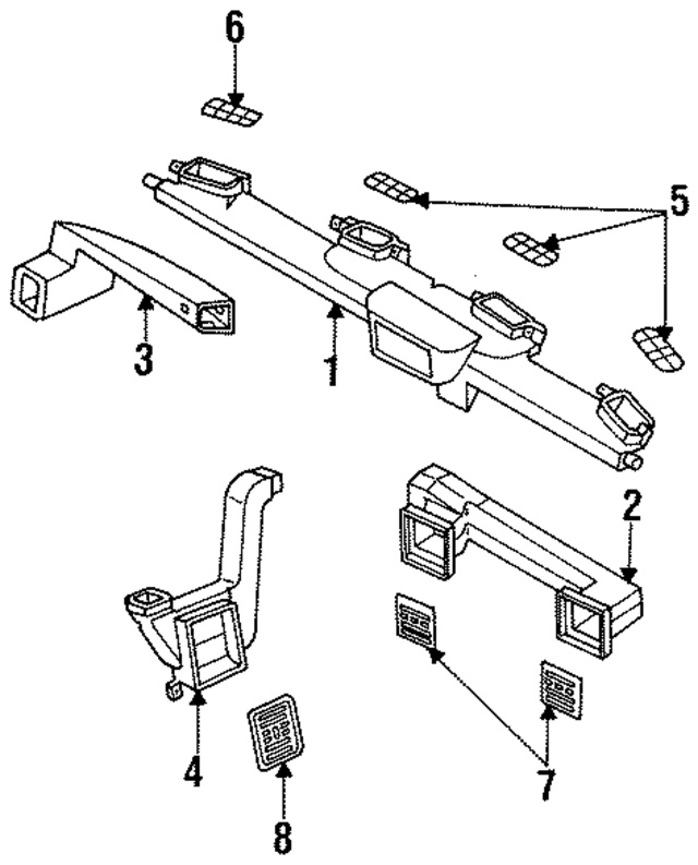55114772 - Body: Duct for Mopar Image