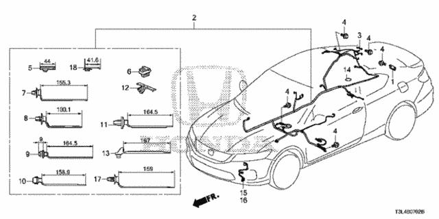 Wire Harness (3) for 2016 Honda Accord #0