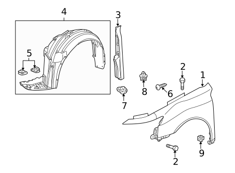 Fender & Components for 2011 Acura TL #0