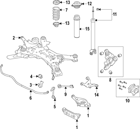 Rear Suspension for 2022 Nissan Rogue #0