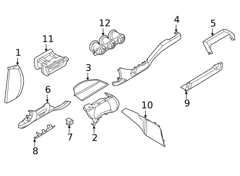 Instrument Panel Components for 2022 Nissan Sentra #0