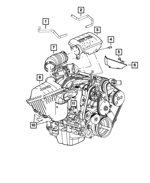 Air Cleaner for 2002 Jeep Liberty #1