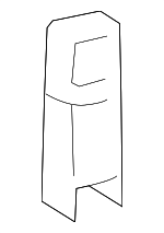 14076002417J07 - Body: Lock Knob for Mercedes-Benz Image