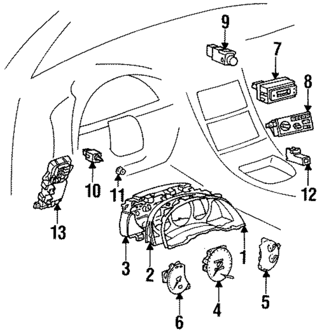 8324320710 - Body: Fuel Gauge for Toyota Image