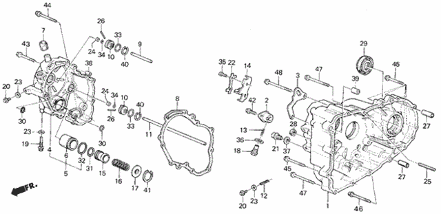 AT Transmission Case ('84-'85) for 1985 Honda Civic #0
