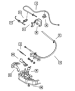 52104284AA - Fuel: Throttle Valve Cable for Mopar Image