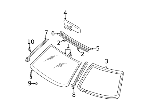 Reveal Moldings for 2001 Nissan Maxima #0