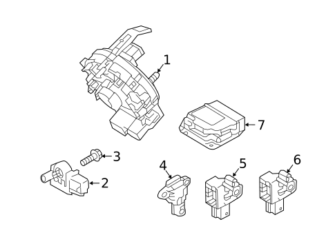 Air Bag Components for 2016 Hyundai Tucson #1