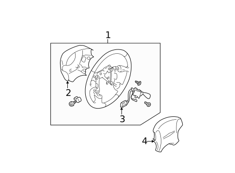 Steering Wheel & Trim for 2003 Subaru Forester #0