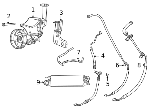 Condenser, Compressor & Lines for 2014 Dodge Challenger #2