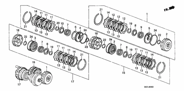 AT Clutch for 1991 Honda CRX #0