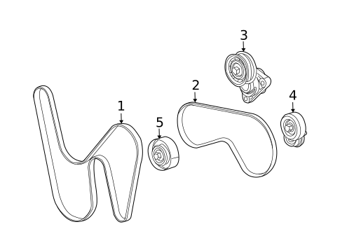 Belts & Pulleys for 2005 Cadillac CTS #0