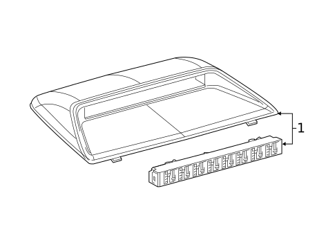 High Mounted Stop Lamp for 2019 Lexus ES350 #0