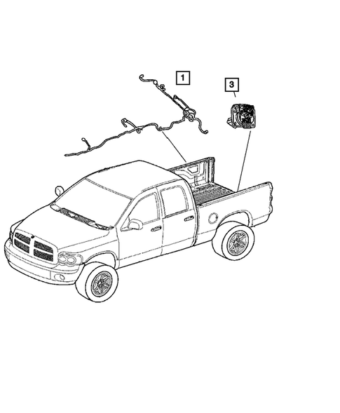 Wiring-Body & Accessories for 2007 Dodge Dakota #1