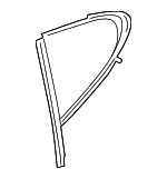 97054431232 - Body: Vent Window Assembly for Porsche: Panamera Image