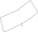 SL1Z7842006D - : Lift-Gate Glass for Ford Image