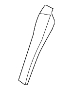 82551SNEA33ZA - : 2008-2011 Honda Civic - Cover L Rear Seat-Back Side Trim *NH598L* (Leather) (Atlas Gray) for Honda: Civic Image