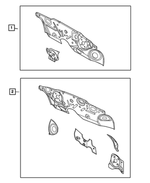 5017558AA - Body Sheet Metal Except Doors: Dash Panel for Mopar Image