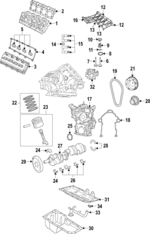 53021729AC - : Yoke for Chrysler: 300, Aspen | Dodge: Challenger, Charger, Durango, Magnum, Ram 1500 | Jeep: Commander, Grand Cherokee, Grand Cherokee L | Ram: 1500, 2500, 3500 Image