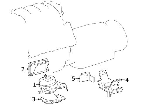 Engine & Trans Mounting for 2016 Lexus GX460 #0
