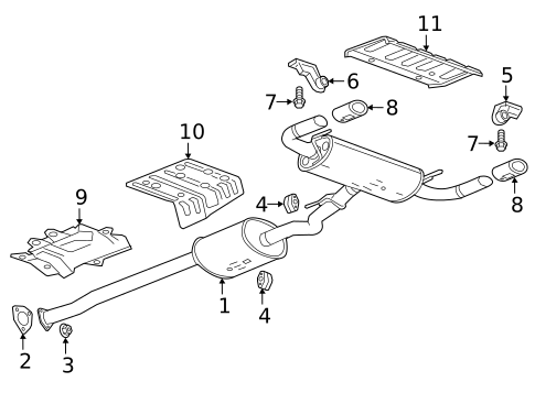 Exhaust Components for 2016 Buick Envision #1