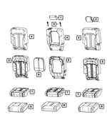 7HZ07WF6AC - : Rear Seat Back Cover, Left for Mopar Image