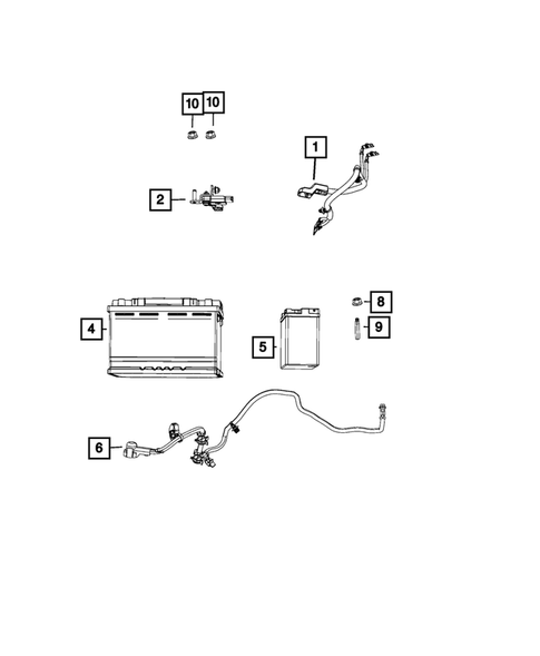 Battery, Battery Tray and Cables for 2021 Jeep Wrangler #4