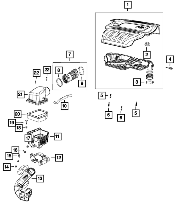 « 68102438AA –  : Epurateur D'air Conduit pour Mopar Image »
