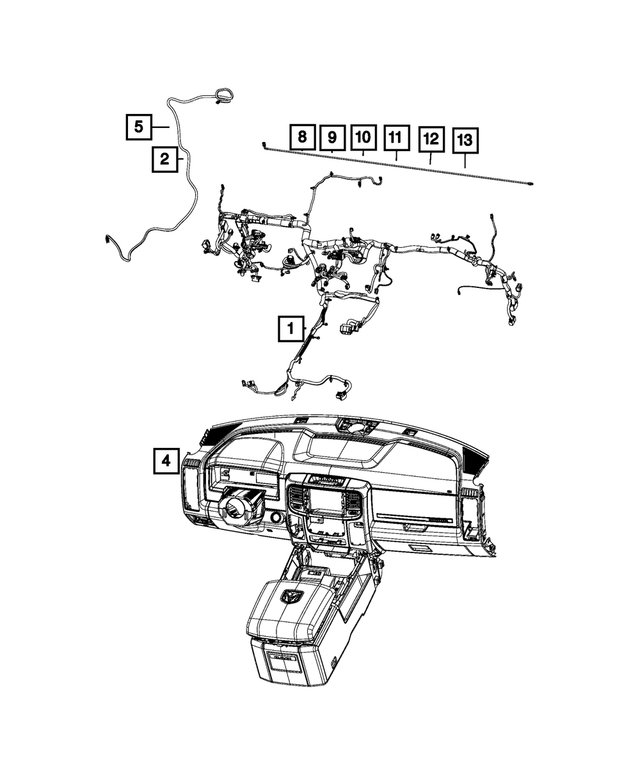 68362903AD - : Instrument Panel Wiring for Mopar Image