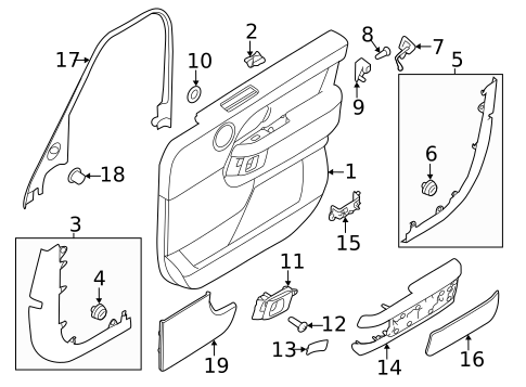 Interior Trim - Front Door for 2020 Land Rover Range Rover #2
