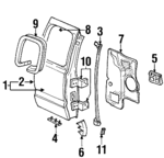 55023639AB - Body: Air Outlet for Dodge: D150, D250, D350, Ram 1500, Ram 3500, W150, W250, W350 Image
