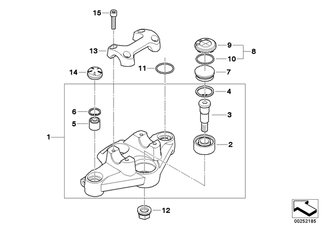 31427727249 - : Upper Fork Cross Brace    for BMW-Motorrad Image