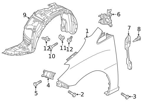 Fender & Components for 2014 Mazda 5 #0