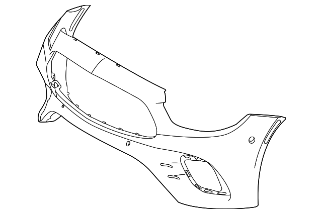 238-885-56-01-9999 - Exchange Trim, Bumper Mercedes-Benz USA Parts