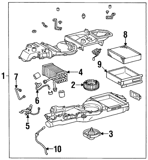 Auxiliary Heater & AC for 1999 Lexus LS400 #0