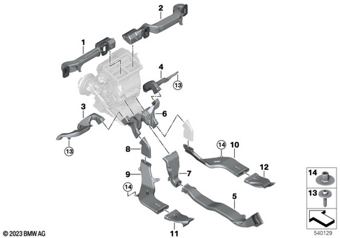 Air Duct for 2024 Mini Countryman SE ALL4 #0