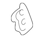 55568AC010 - Body: Glove Box Plate for Toyota: Avalon, Camry, Celica, Previa, Sienna, Solara Image