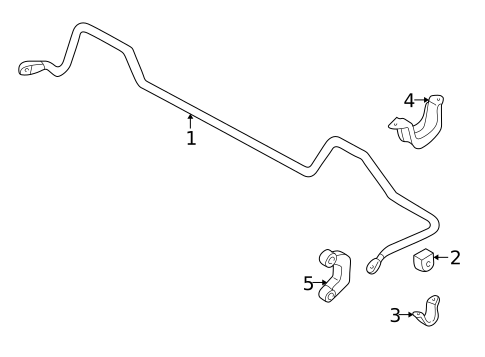 Stabilizer Bar & Components for 1994 Subaru Impreza #2