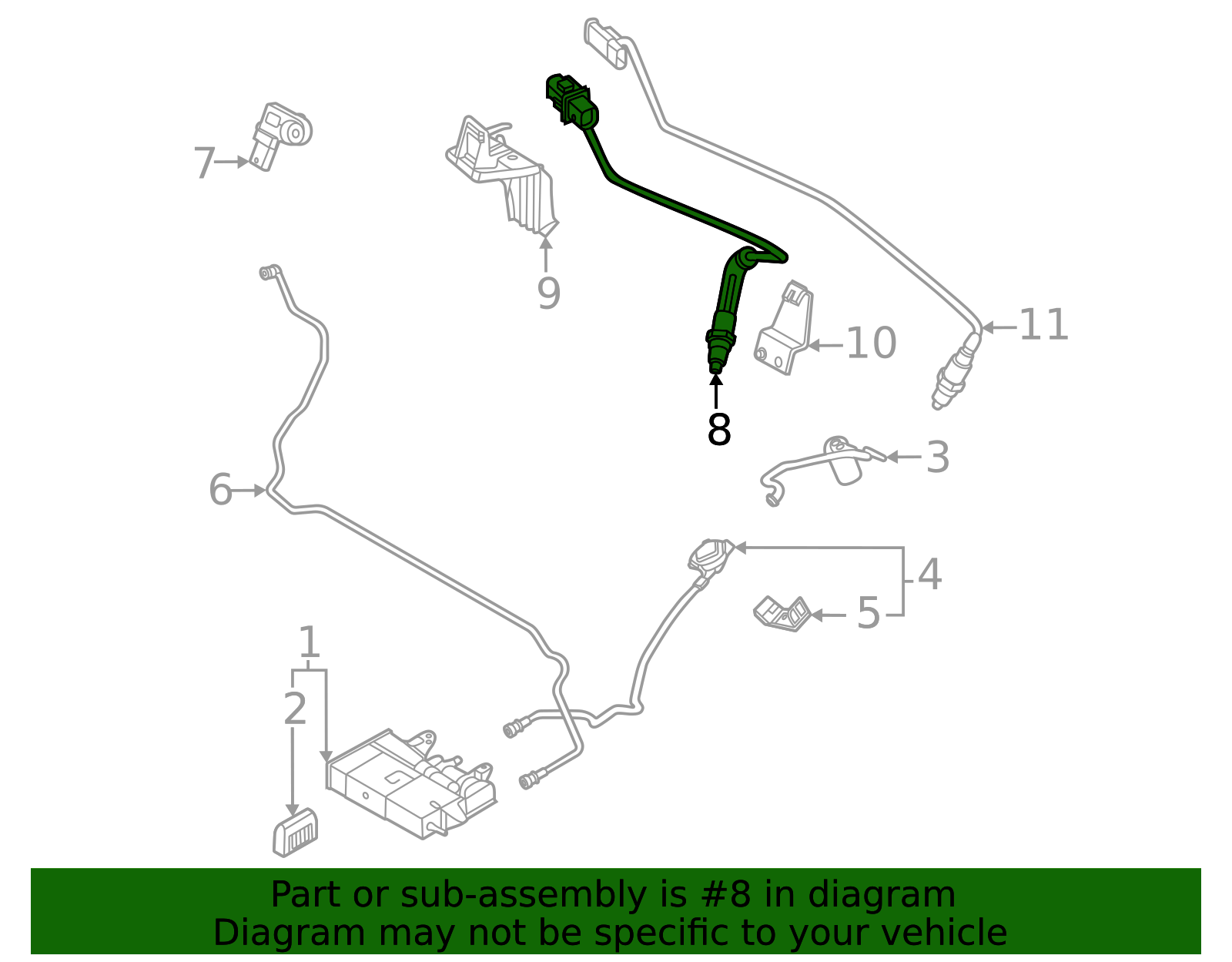 11788659884 - 2019-2024 BMW Oxygen Sensor (11-78-8-659-884