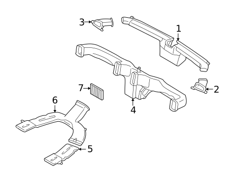 Ducts for 2006 Ford Escape #0