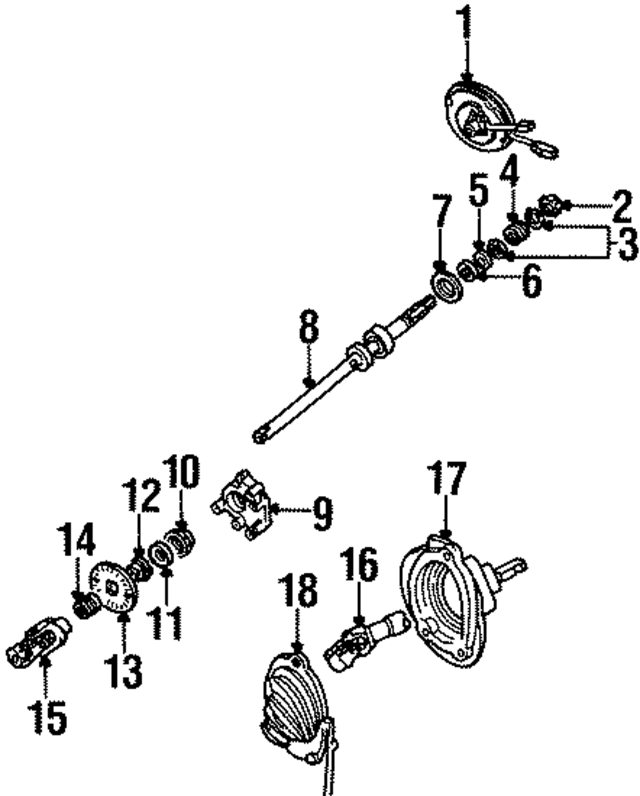 F8OZ3C611AA - Steering: Boot for Ford Image
