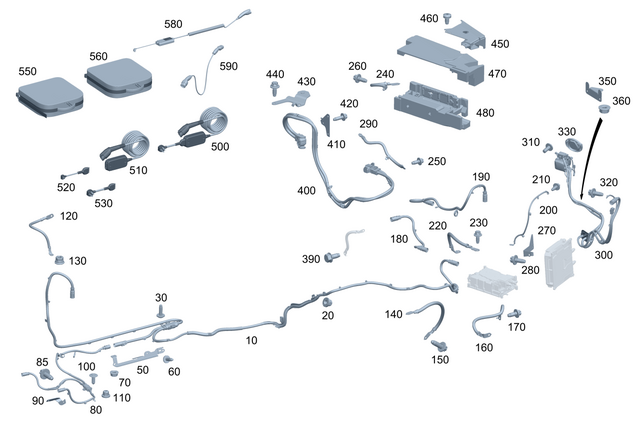 1925400203 - : Electrical Wiring Harness for Mercedes-Benz Image