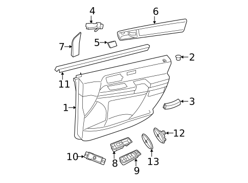 Front Door for 2010 Dodge Grand Caravan #1